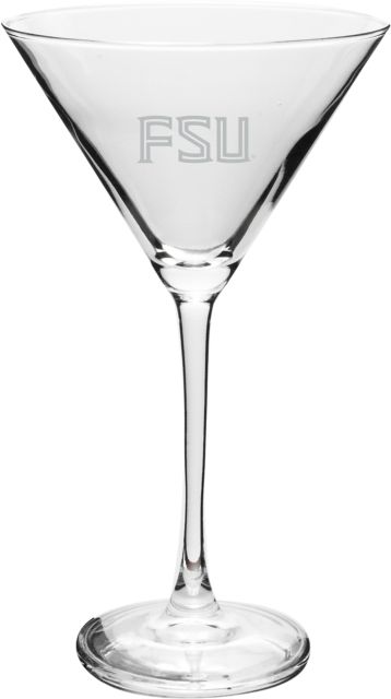 Florida State University 10 oz Martini Glass