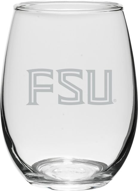 Florida State University 21 oz. Wine Glass