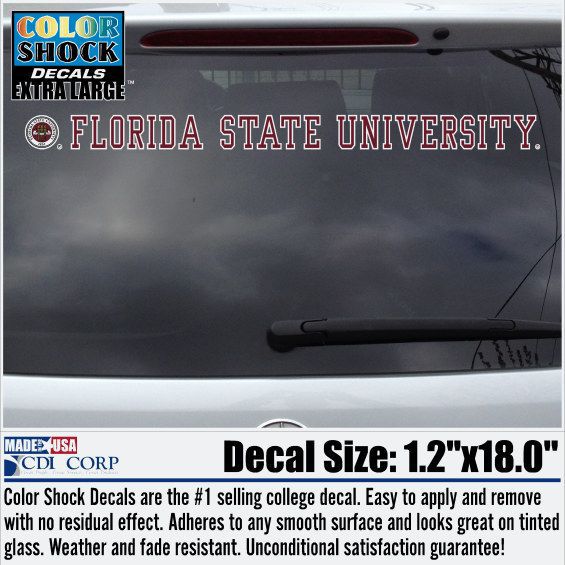 Florida State University Strip Decal