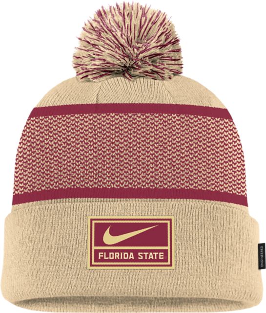 Florida State University Youth Peak Cuff Pom Beanie