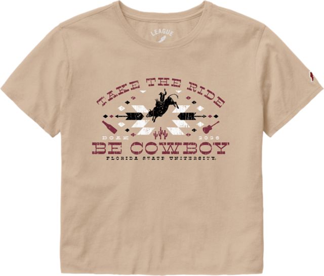 Florida State University Professional Bull Riders Women's Crop Short Sleeve T-Shirt