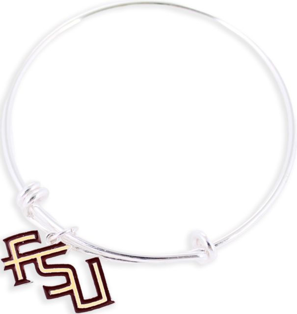 Florida State University Enamel Logo Wire Bracelet
