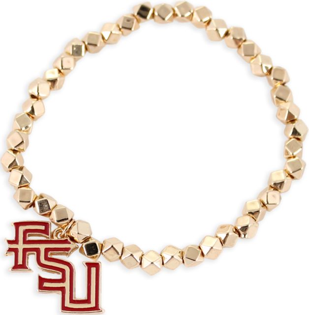 Florida State University Gold Stretch Bracelet