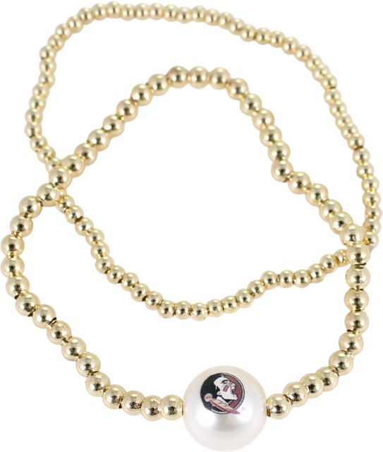 Florida State University Pearl Stretch Bracelet