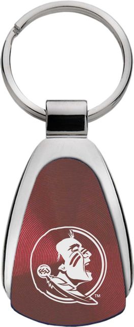 Florida State University Teardrop Keychain