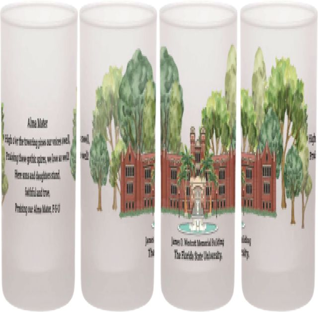 Florida State University 14 oz. Frosted Rocks Glass