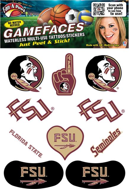 Florida State University Game Face Tattoos