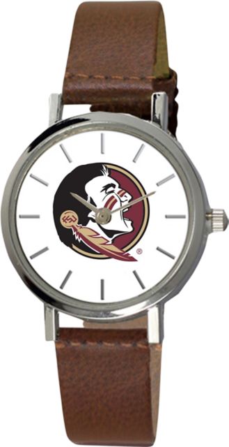 Florida State University 28 mm Ladies Leather Watch
