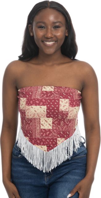 Florida State University Women's Paisley Tie Back Top