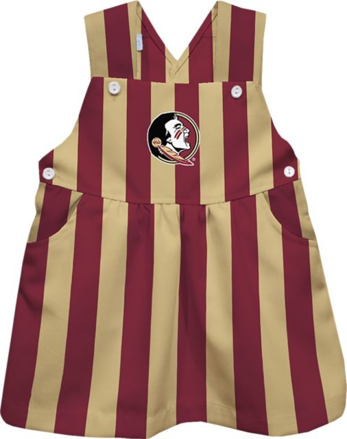 Florida State University Girls Toddler Striped Overall Dress - ONLINE ONLY