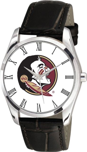 Florida State University 36mm Men's Leather Watch