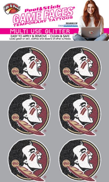 Florida State University Fan Dazzlers Tattoos - 6 Pack