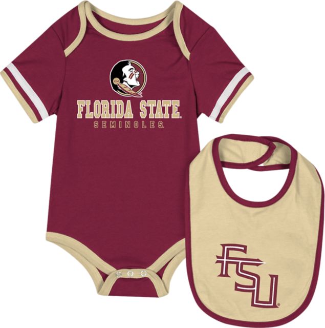 Florida State University Infant's Seminoles Bodysuit Bib Set