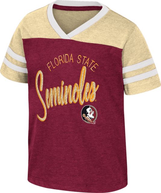 Florida State University Toddler Girl's V-Neck Short Sleeve T-Shirt