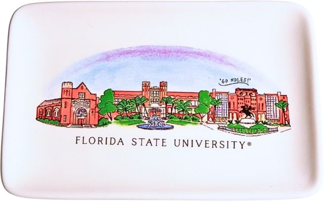 Florida State University Skyline Ceramic Tray