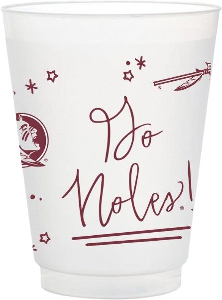Florida State University Frosted Flex Party Cups