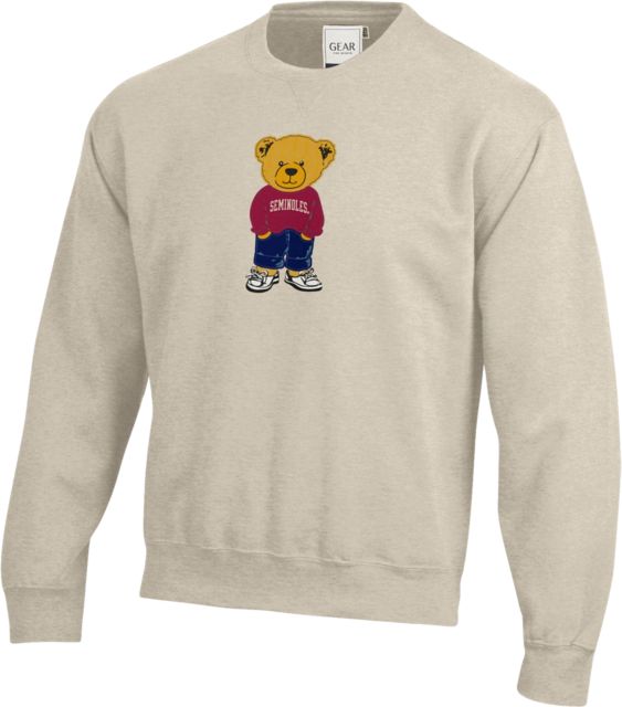 Florida State University Teddy Bear Crewneck Sweatshirt