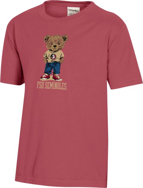 Florida State University Seminoles Teddy Bear Youth Short Sleeve T-Shirt