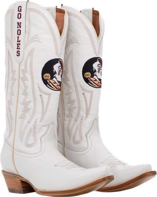 Florida State University Ivory Women's Western Boot