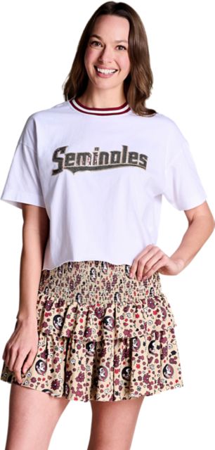 Florida State University Women's Sequin Short Sleeve T-Shirt