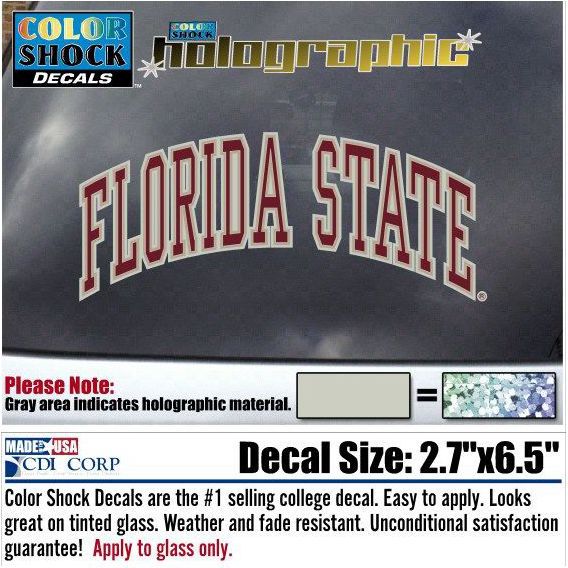 Florida State University Hologram Stand Decal