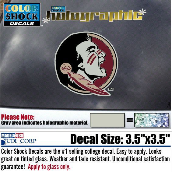Florida State University Seminoles Holographic Decal