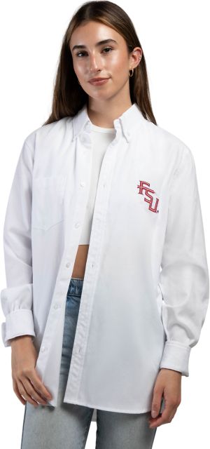 Florida State University Women's Striped Button Down