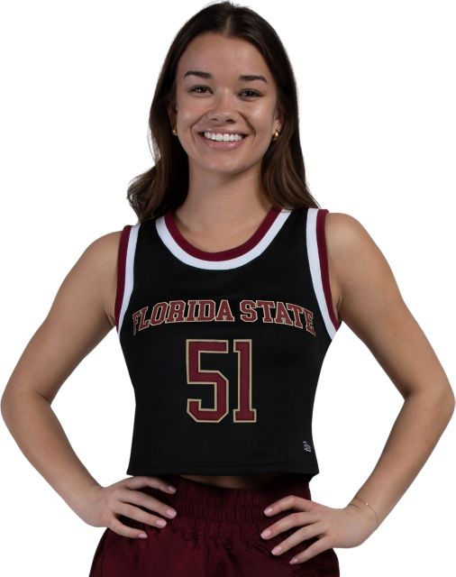 Florida State University Women's Cropped Basketball Jersey