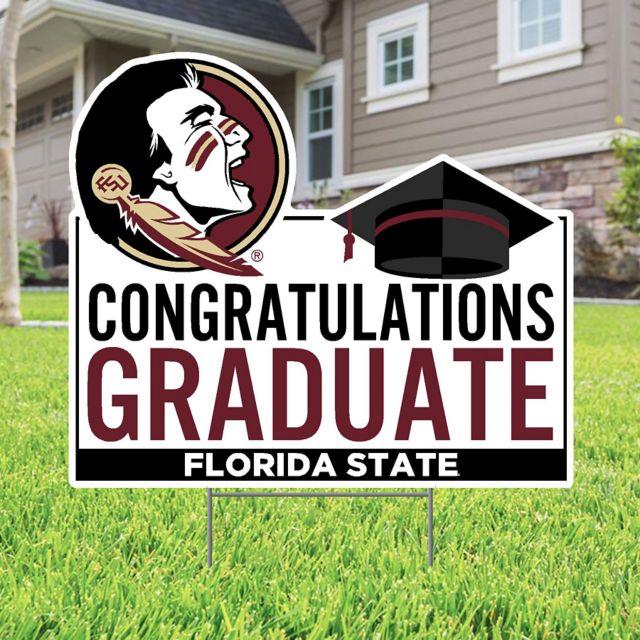 Florida State University Grad Lawn Sign