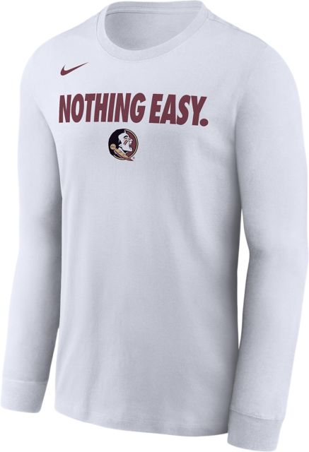Florida State University Seminoles Basketball Nothing Easy 2025 Bench Long Sleeve T-Shirt