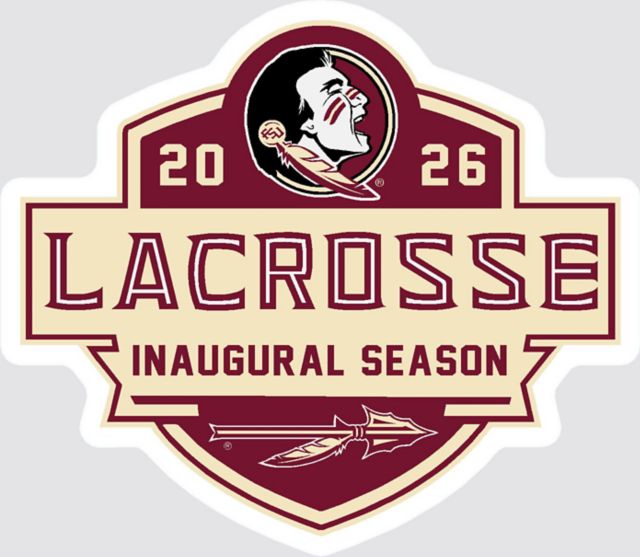 Florida State University Lacrosse 4'' x 4'' Magnet