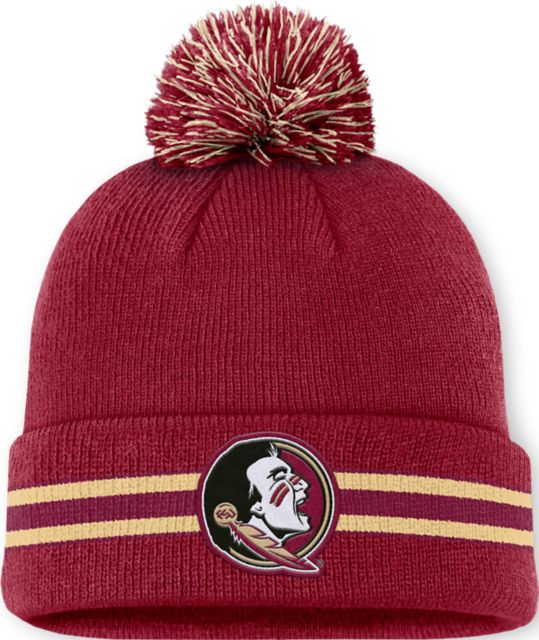 Florida State University Seminoles Peak Pom Beanie