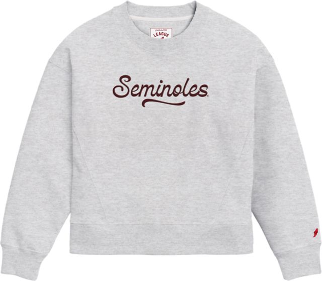 Florida State University Seminoles Women's Boxy Crewneck Sweatshirt