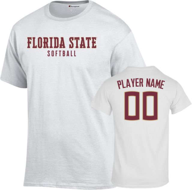 Florida State Softball Player Name Short Sleeve T-Shirt - ONLINE ONLY