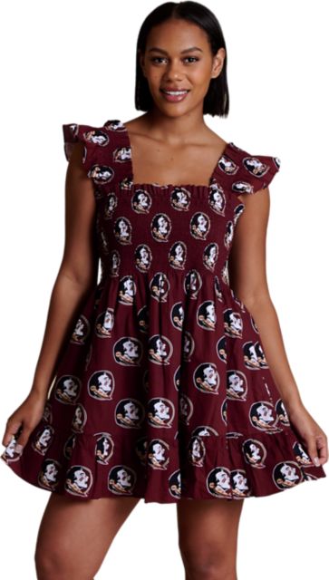 Florida State University Women's Poplin Smocked Dress