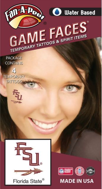 Florida State University Tattoo - 4 Pack