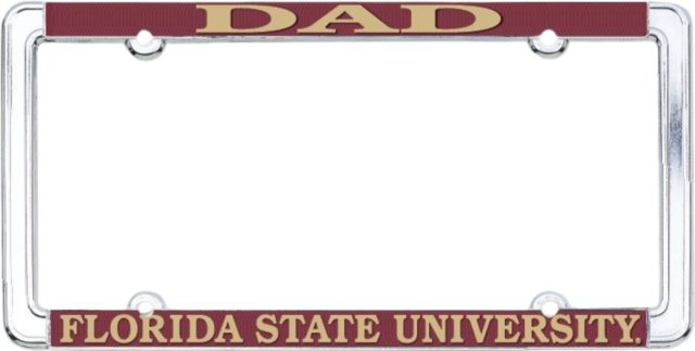 Florida State University Dad License Plate Frame