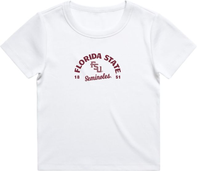 Florida State University Seminoles Women's Ribbed Short Sleeve T-Shirt