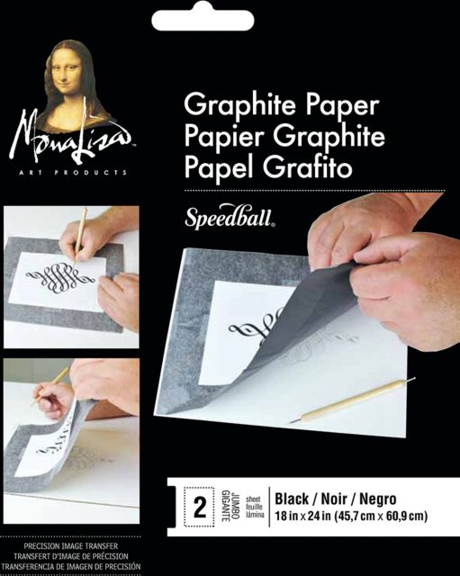 Black Graphite Transfer Paper 18X24 2 Sheet Pack