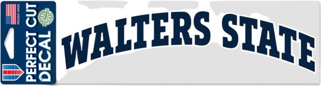 Walters State Community College 3'' x 10'' Perfect Cut Decal