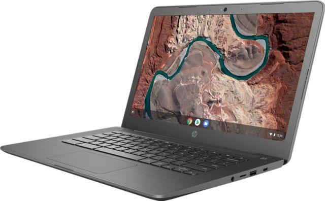 HP 14'' Chromebook - AMD A4-Series - 4GB Memory - AMD Radeon R4  - 32GB eMMC Flash Memory - Chalkboard Gray - ONLINE ONLY