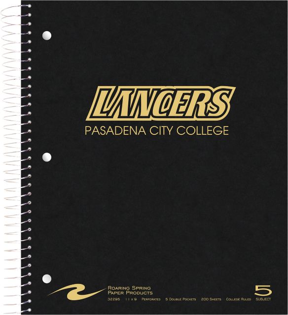 Pasadena City College 5 Subject Notebook 200-Sheet