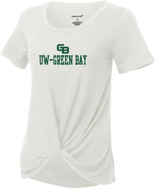 University of Wisconsin Green Bay Women's V-Neck Short Sleeve T-Shirt:  University of Wisconsin - Green Bay