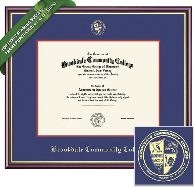 Brookdale Community College 8.5'' x 11'' Academic Diploma Frame
