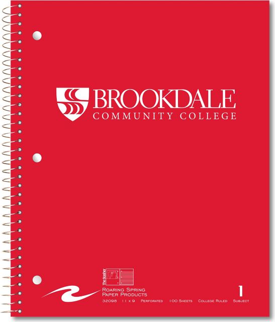 Brookdale Community College Notebook 100-Sheet