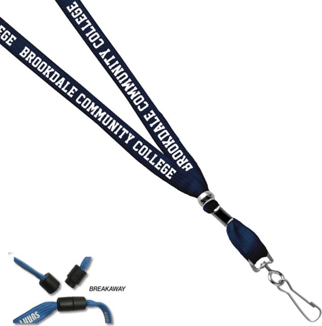 Brookdale Community College 3/8'' Breakaway Lanyard