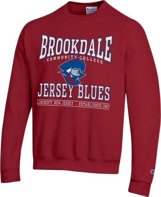 Brookdale Community College Jersey Blues Crewneck