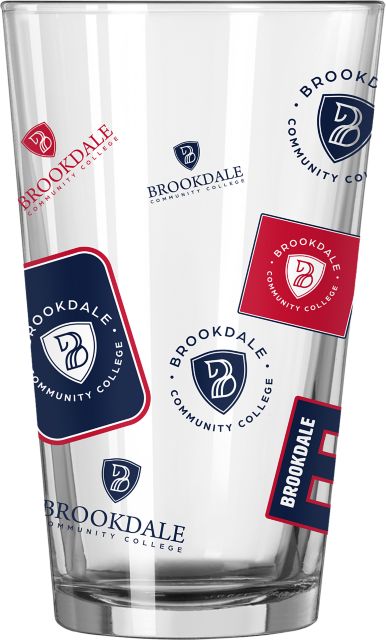 Brookdale Community College 16 oz. Pint Glass