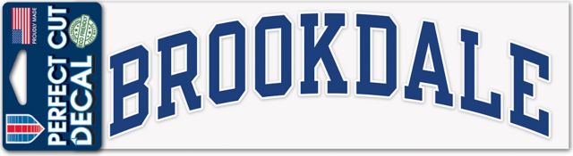Brookdale Community College 3'' x 10'' Perfect Cut Decal