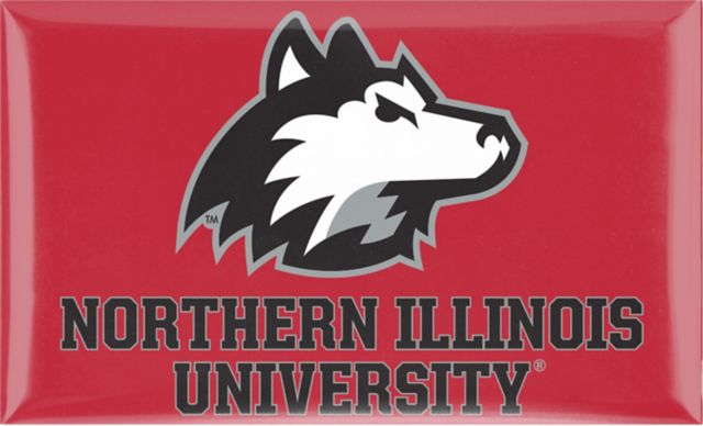 Northern Illinois University 2.2 x 3.6 Domed Magnet